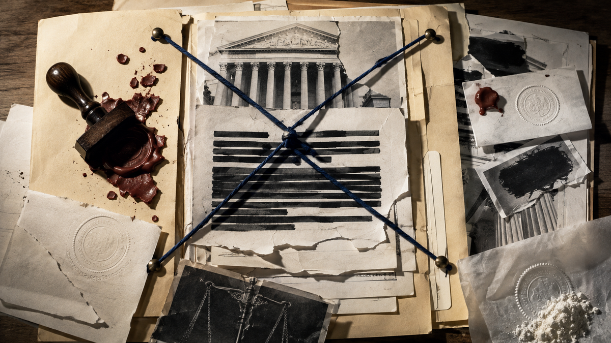 archival court-file assemblage editorial visualization for 'Hypoallergenic' Has Had No Legal Meaning in the US Since 1977. Four of Our Own 'Allergen-Free' Products Contain a Baseline Allergen.