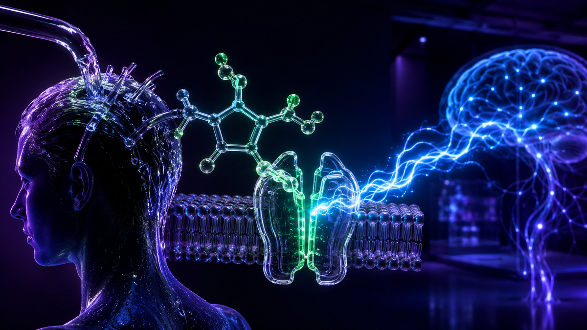 neon electrophysiology glass editorial visualization for Menthol Is in Six of Our Products and Doesn't Cool Anything. It Opens a Cold Receptor.