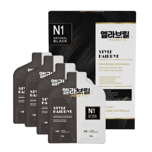 Elabrill Style Hair Dye N1 Natural Black 4 uses