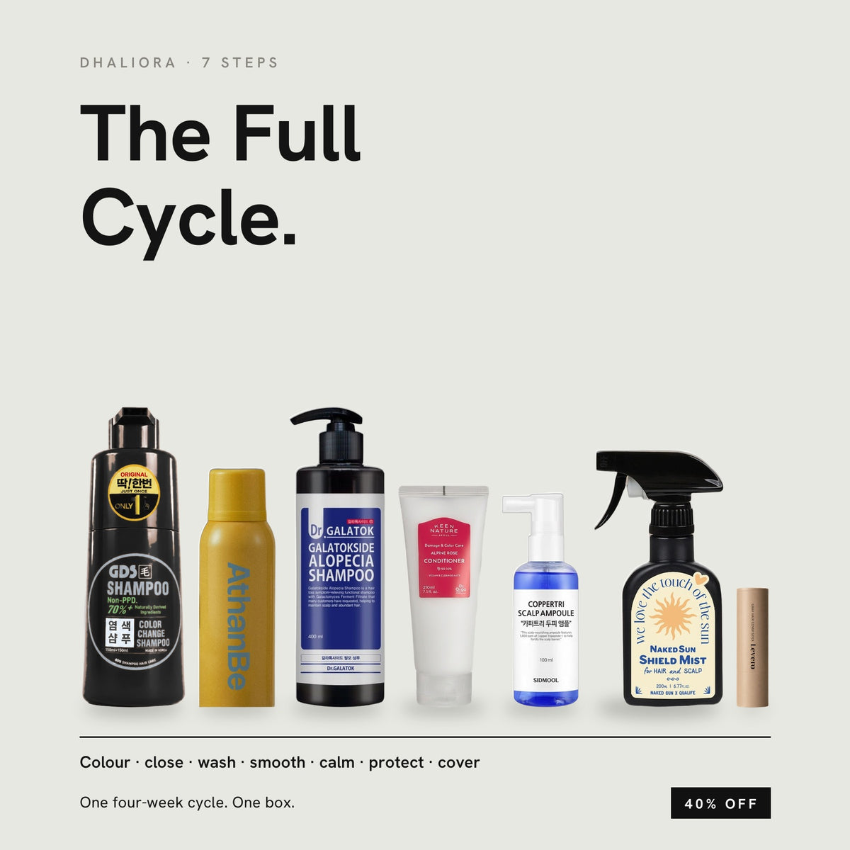 The Full Cycle — 7-Step Grey Colour Routine