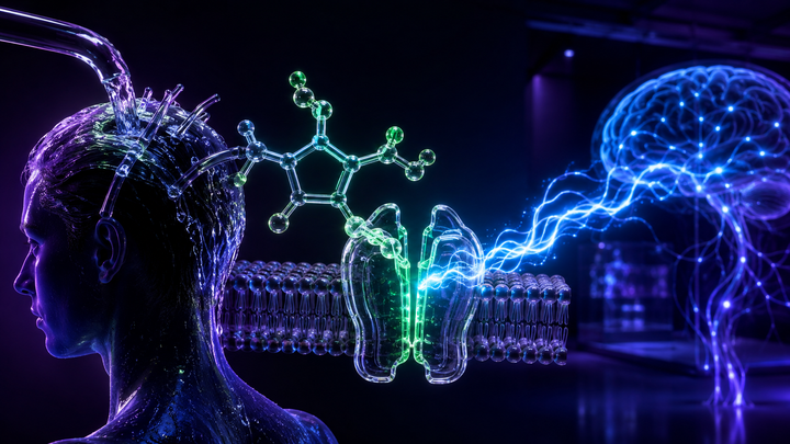 neon electrophysiology glass editorial visualization for Menthol Is in Six of Our Products and Doesn't Cool Anything. It Opens a Cold Receptor.