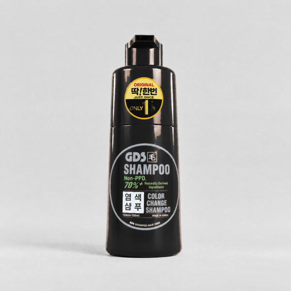 GDS Hair Dye Shampoo — Grey Coverage in 10 Minutes in the Shower