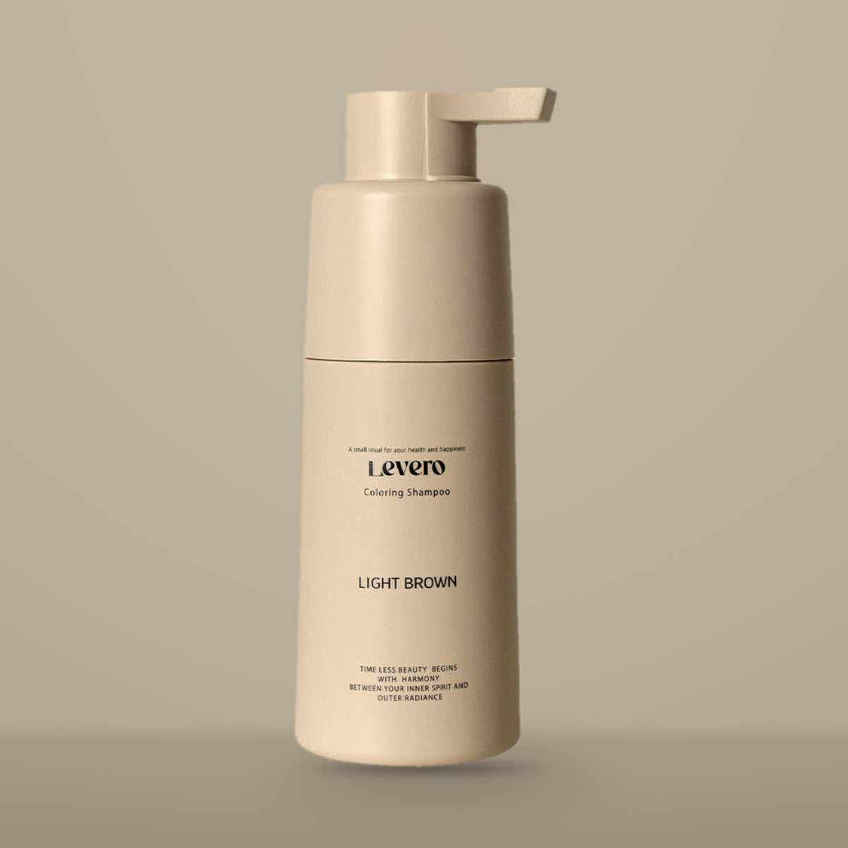 Levero Coloring Shampoo Light Brown, studio photograph