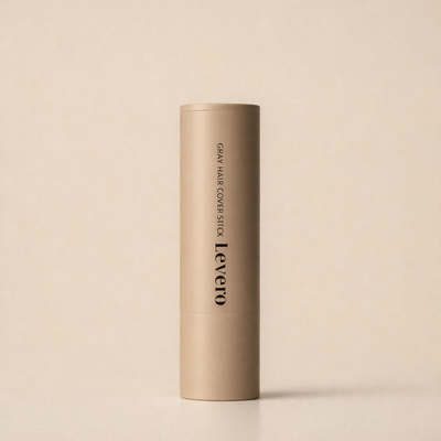 Levero Gray Hair Cover Stick — Dark Brown 4g