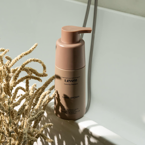 Levero Coloring Shampoo — Grey Coverage, Dark Brown (300ml)
