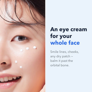 S.NATURE eye cream applied beyond the eye area: an eye cream for the whole face